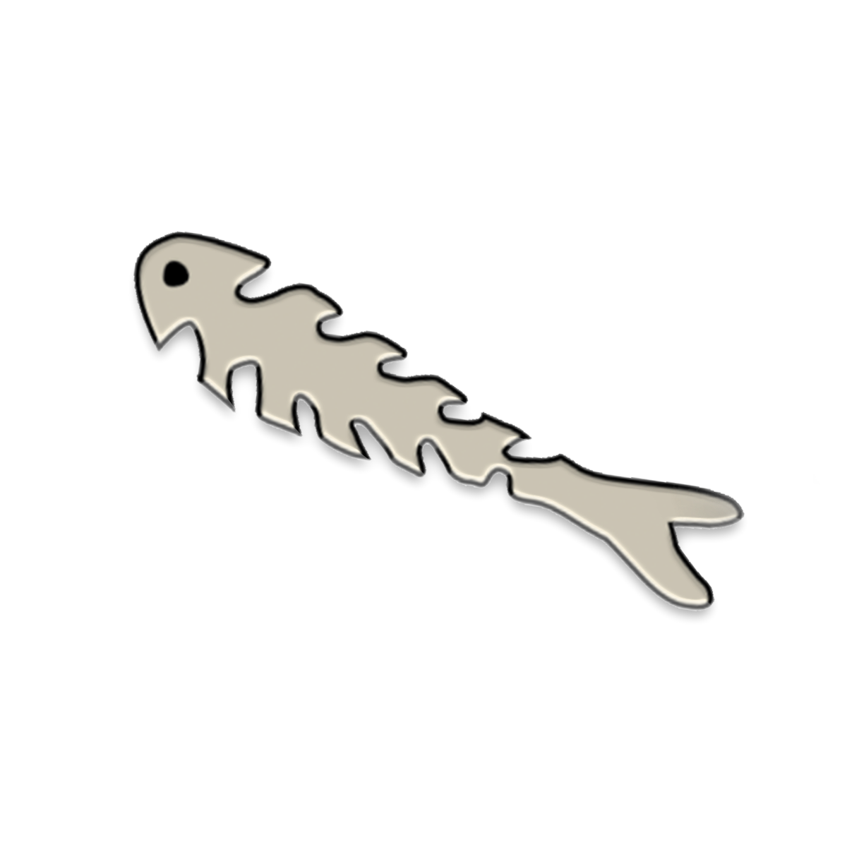 Fishbone Pin Badge